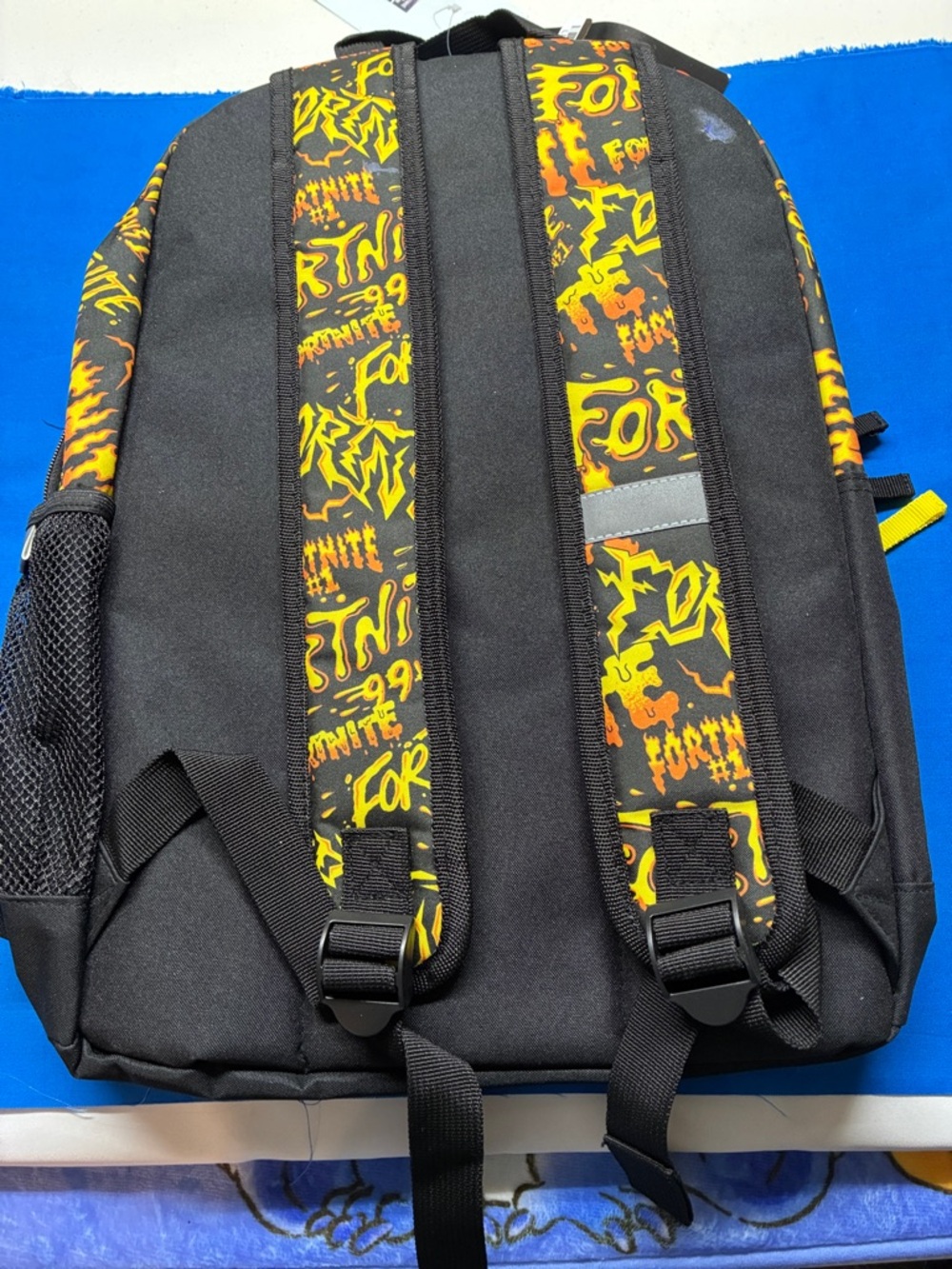 Fortnite Men's Black and Yellow Graphic Backpack - Picture 2 of 4